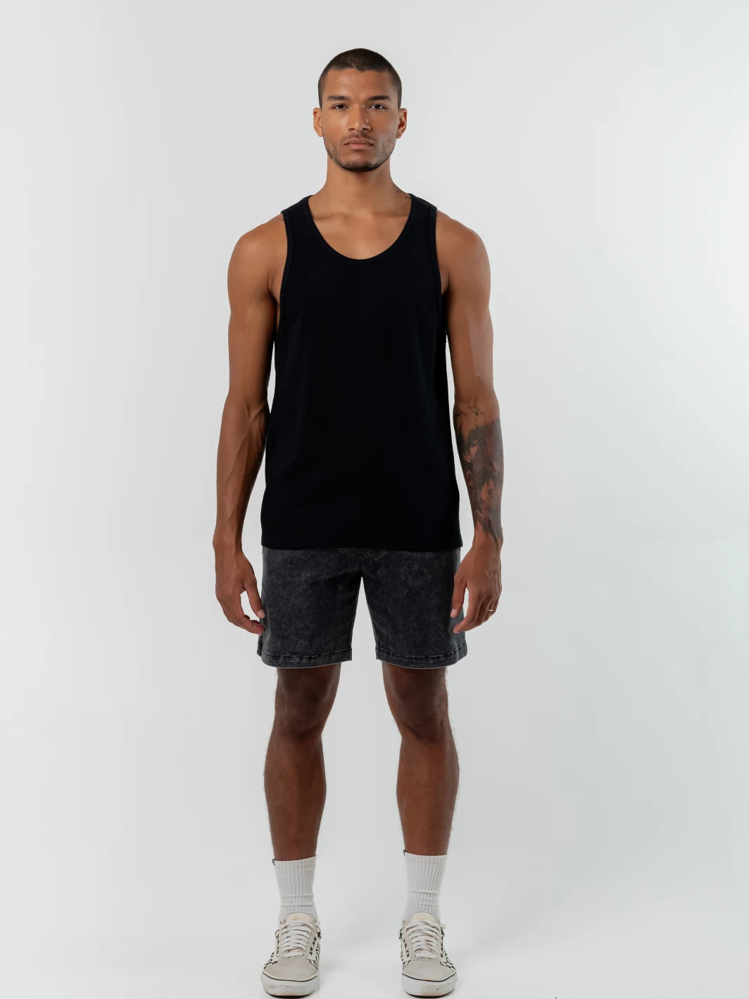 Ripcord Singlet Black