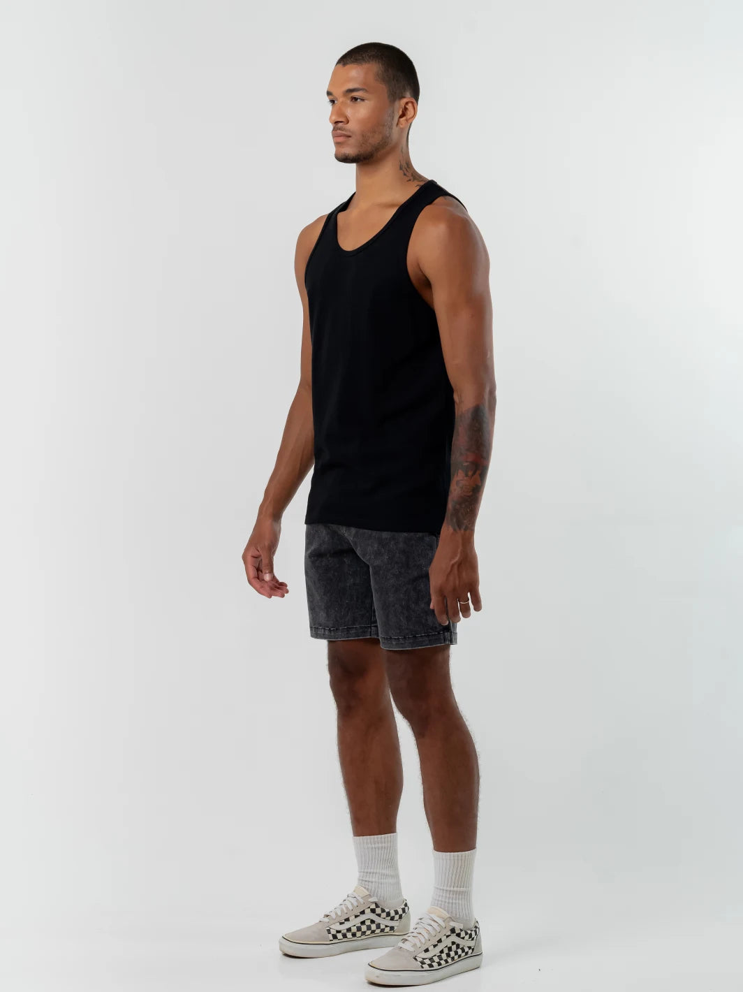 Ripcord Singlet Black
