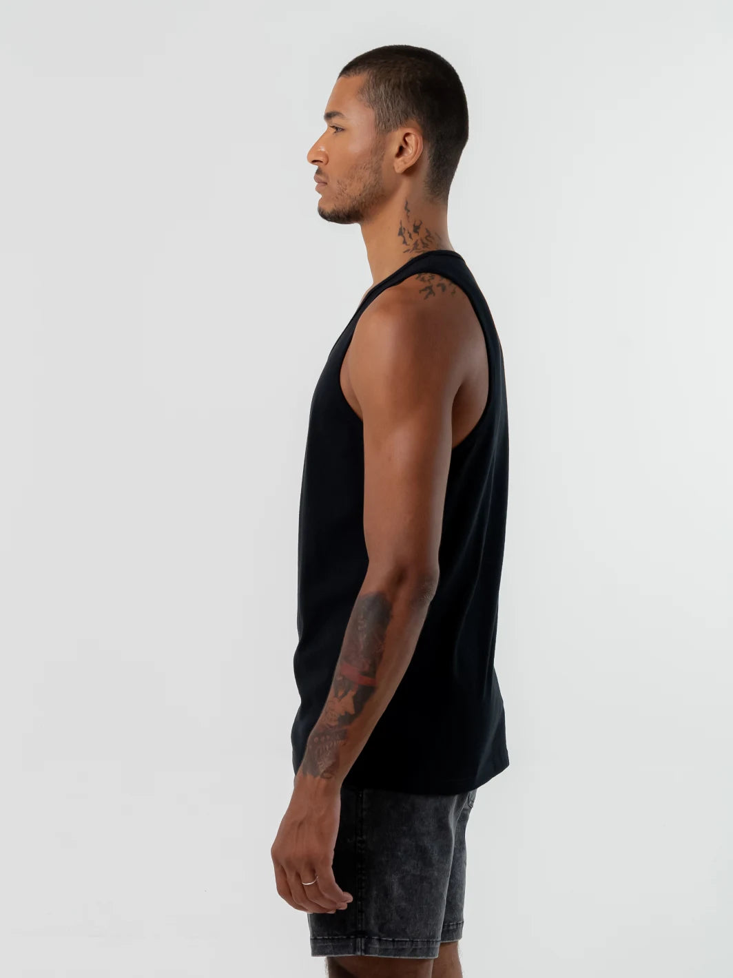 Ripcord Singlet Black