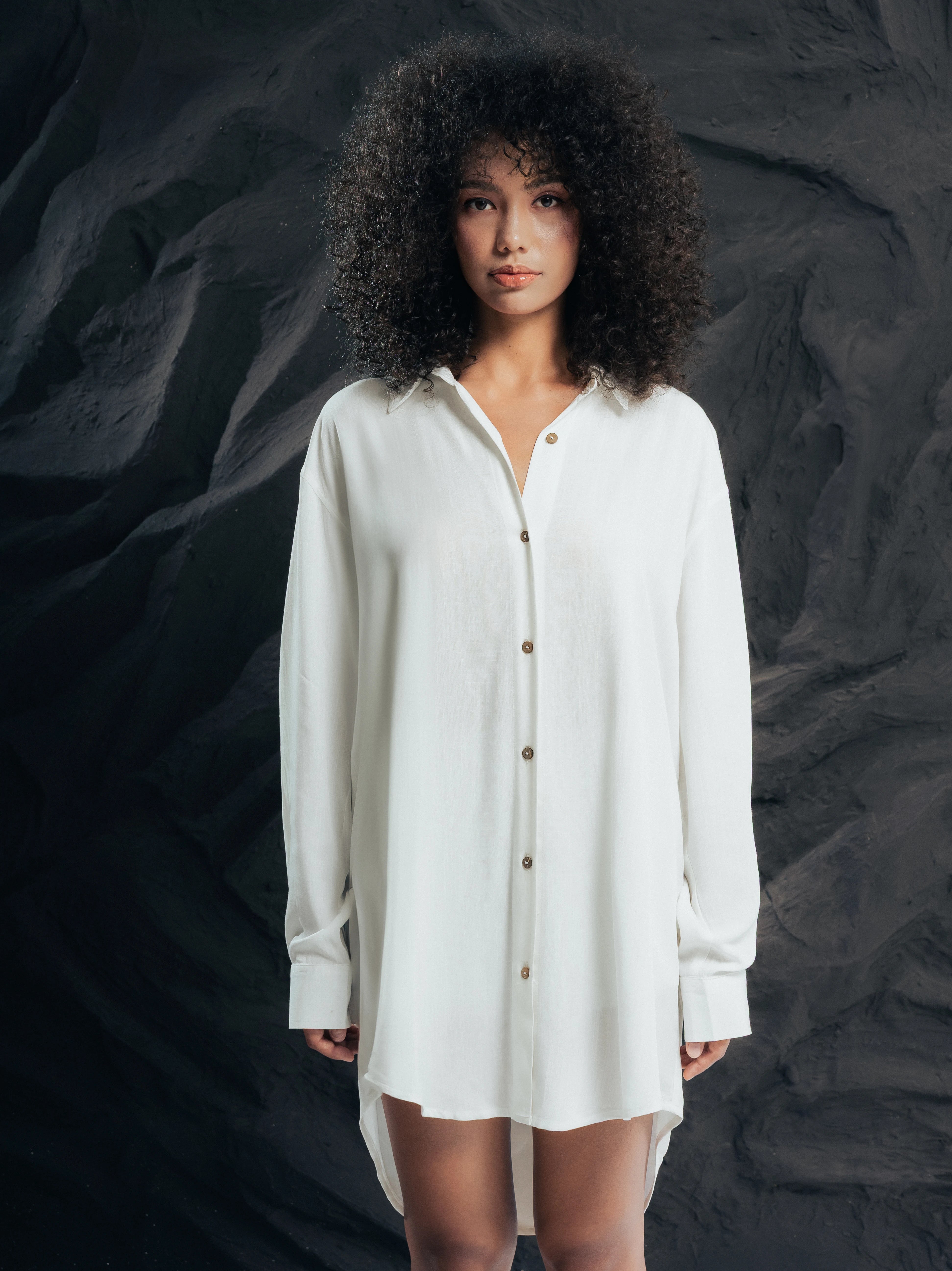 Riverboat Dress Off White