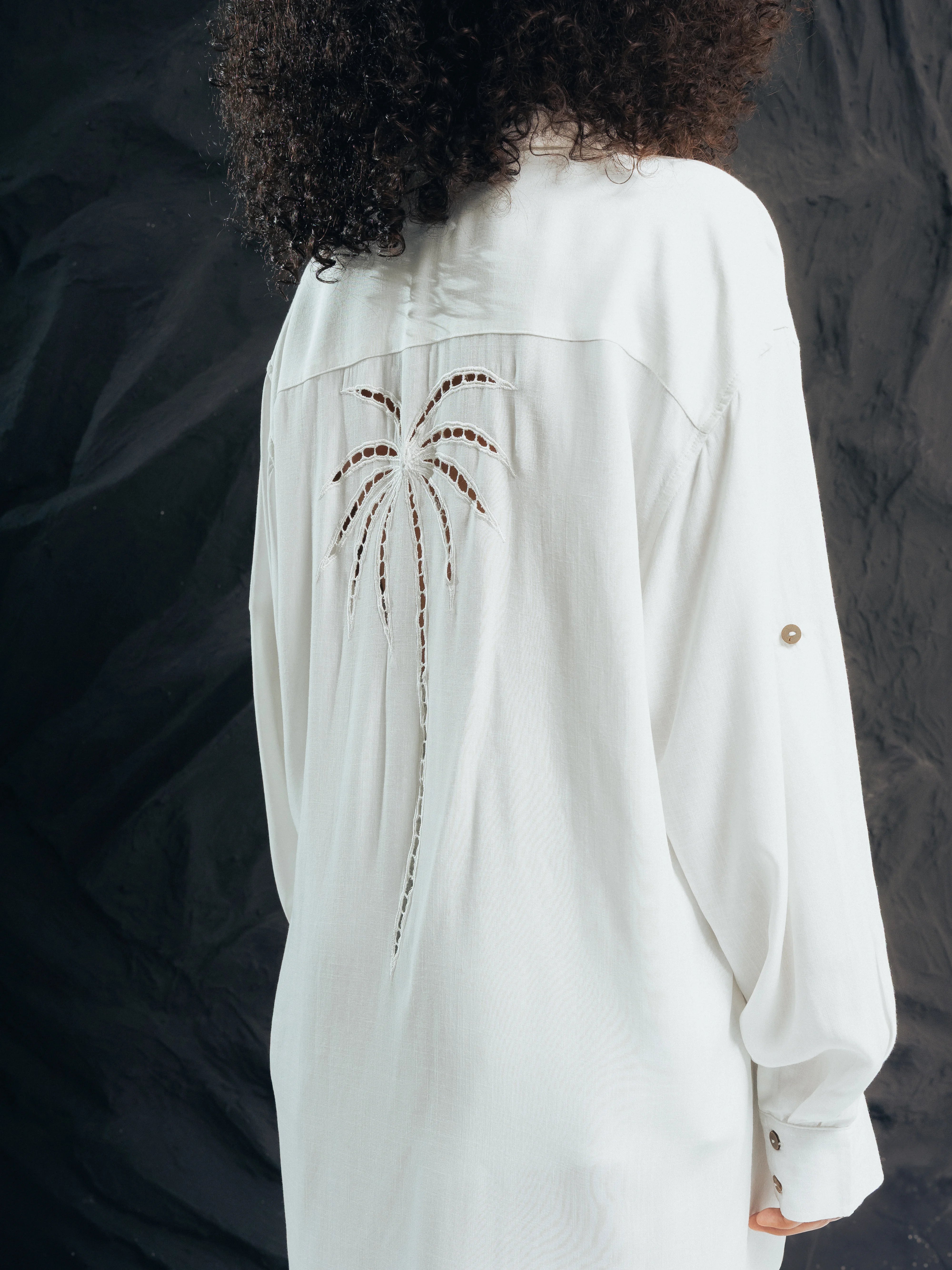Riverboat Dress Off White