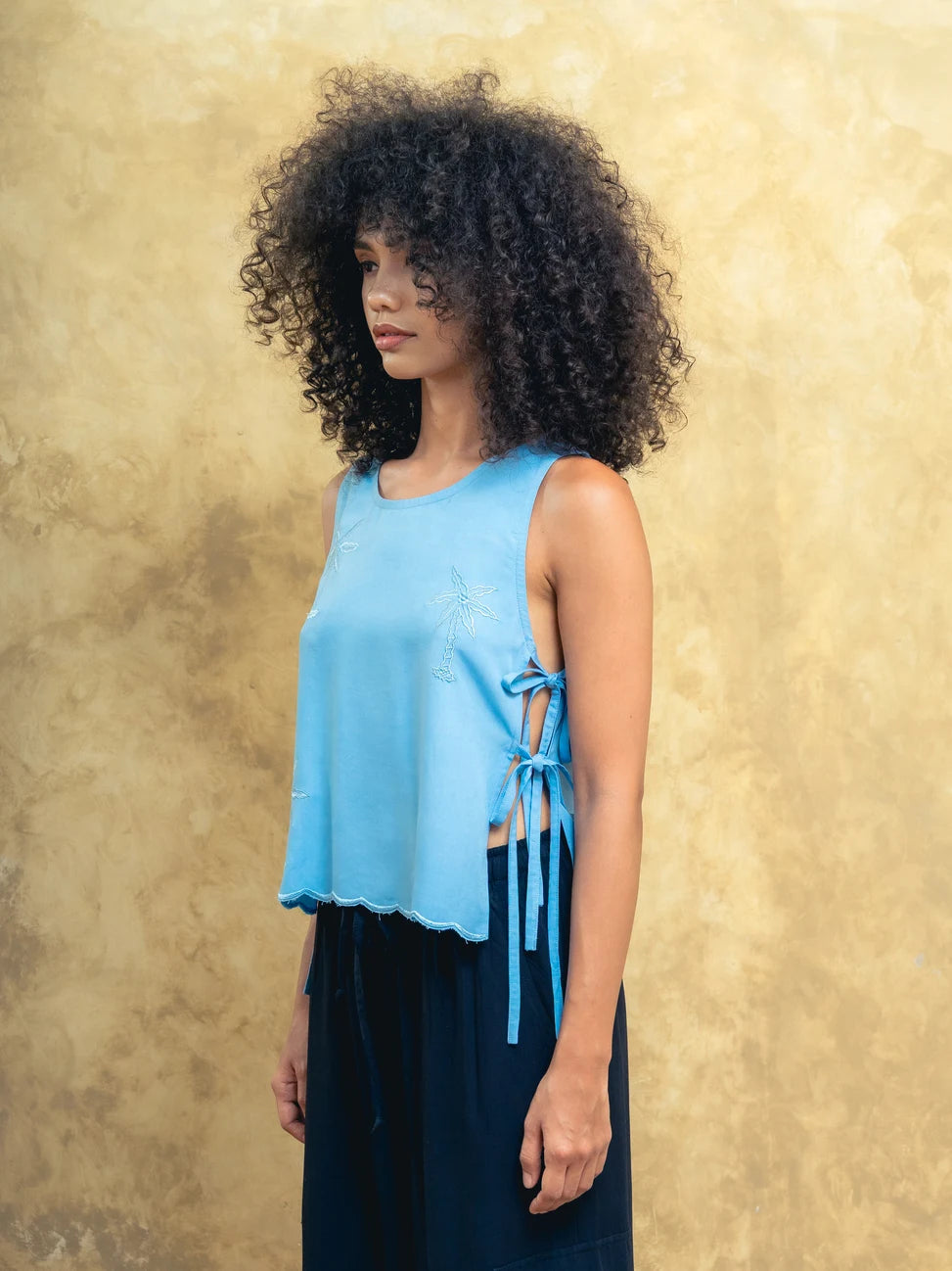 Shadows Top Cornflower Blue