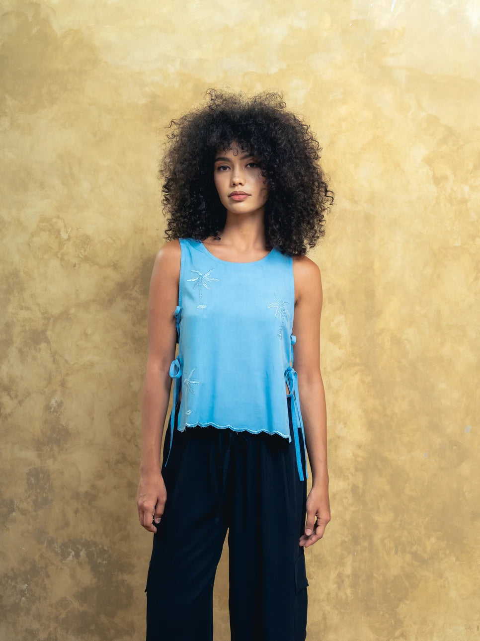 Shadows Top Cornflower Blue
