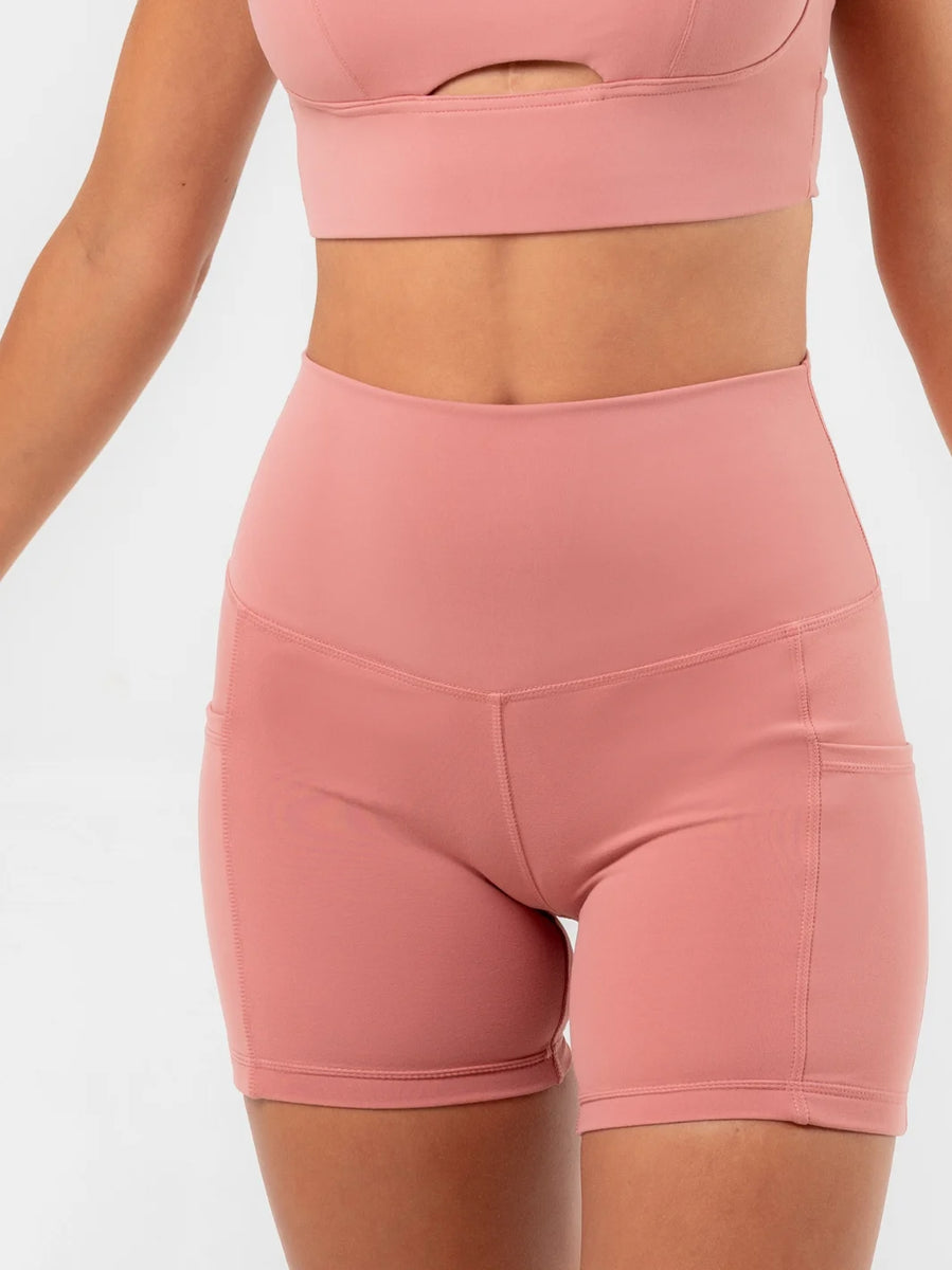 Substance Short Pink – Supportive Sporty High-Waist Shorts | Blood+Bone ...
