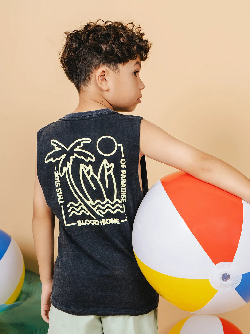 Surf’s Up Muscle Black