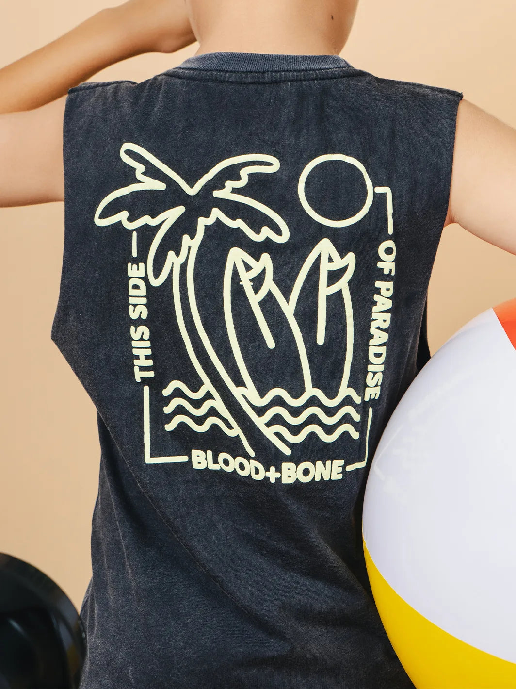Surf’s Up Muscle Black
